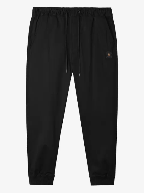 FINGERCROXX logo-patch cuffed trousers