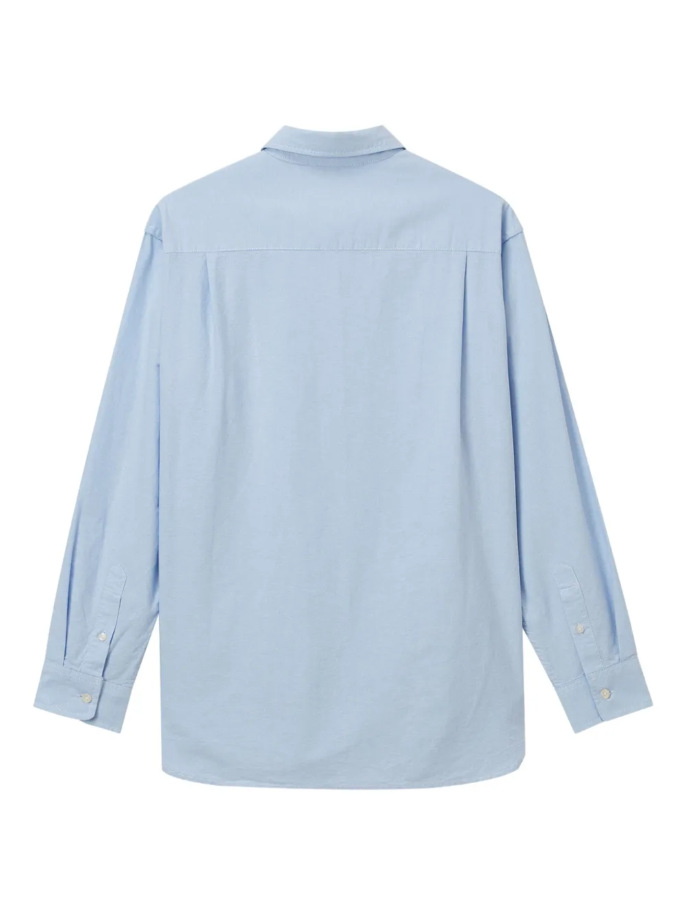 Fingercroxx Embroidered-patch Shirt In Blue