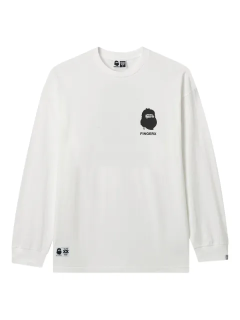 FINGERCROXX logo-print long-sleeve T-shirt