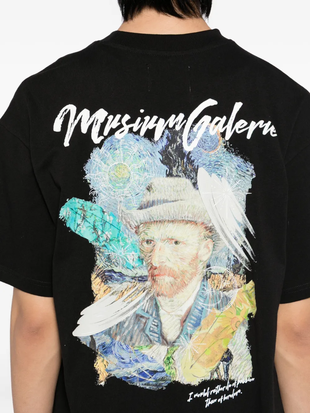 Musium Div. Katoenen T-shirt Zwart