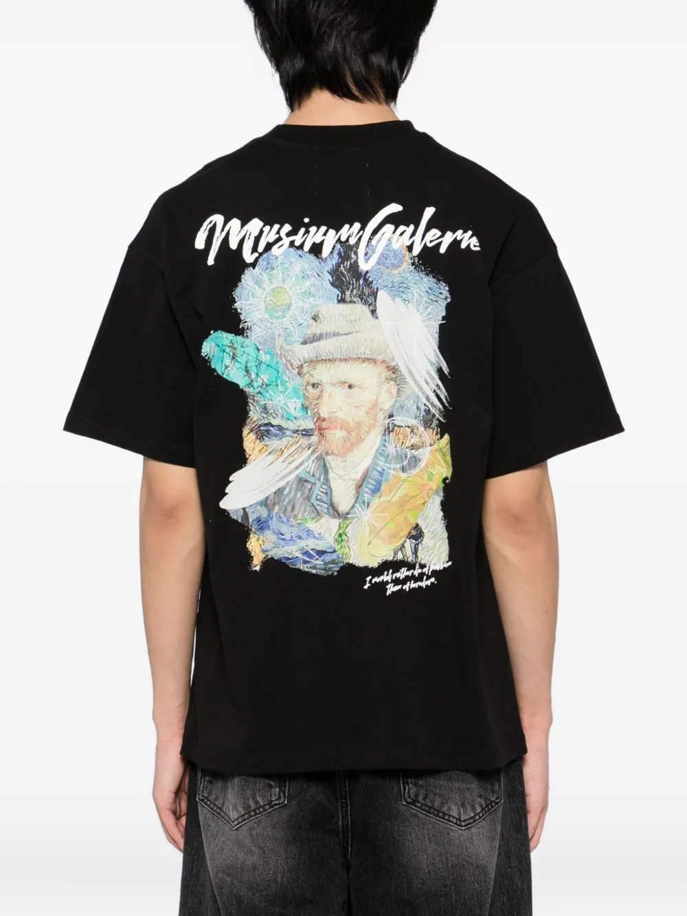 Musium Div. Katoenen T-shirt Zwart