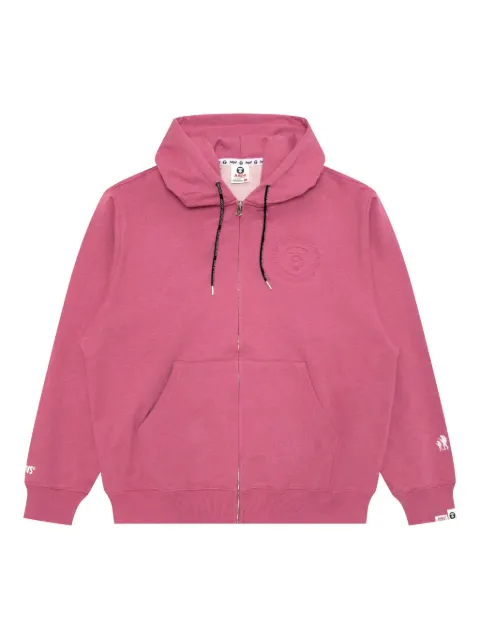 AAPE BY *A BATHING APE® logo-embossed zip-up hoodie