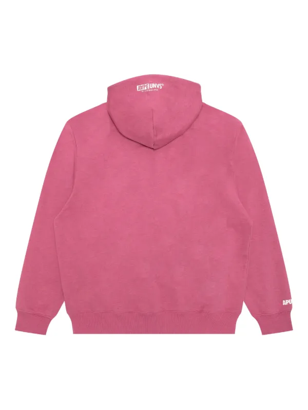 美品　A BATH ING APE カレッジロゴパーカー ピンク　希少サイズ 美品 A BATH ING APE カレッジロゴパーカー ピンク 希少サイズ