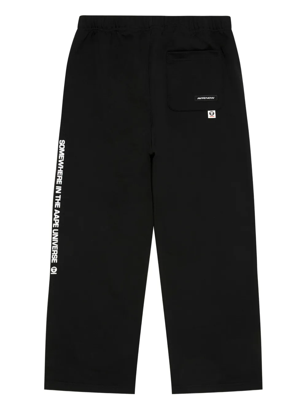 AAPE BY *A BATHING APE Trainingsbroek met zijdetail en logo Zwart
