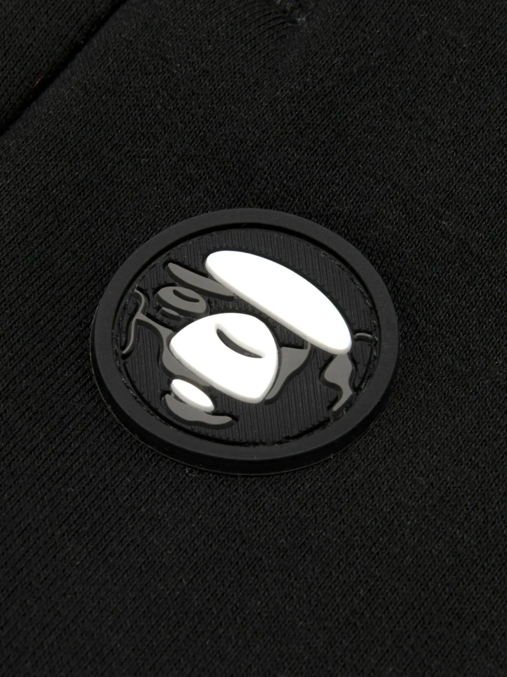 AAPE BY *A BATHING APE Trainingsbroek met zijdetail en logo Zwart