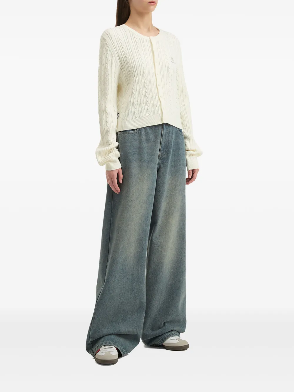 FINGERCROXX cable-knit buttoned cardigan | Cardigans | Image 2