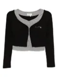Musium Div. embroidered-logo layered top - Black