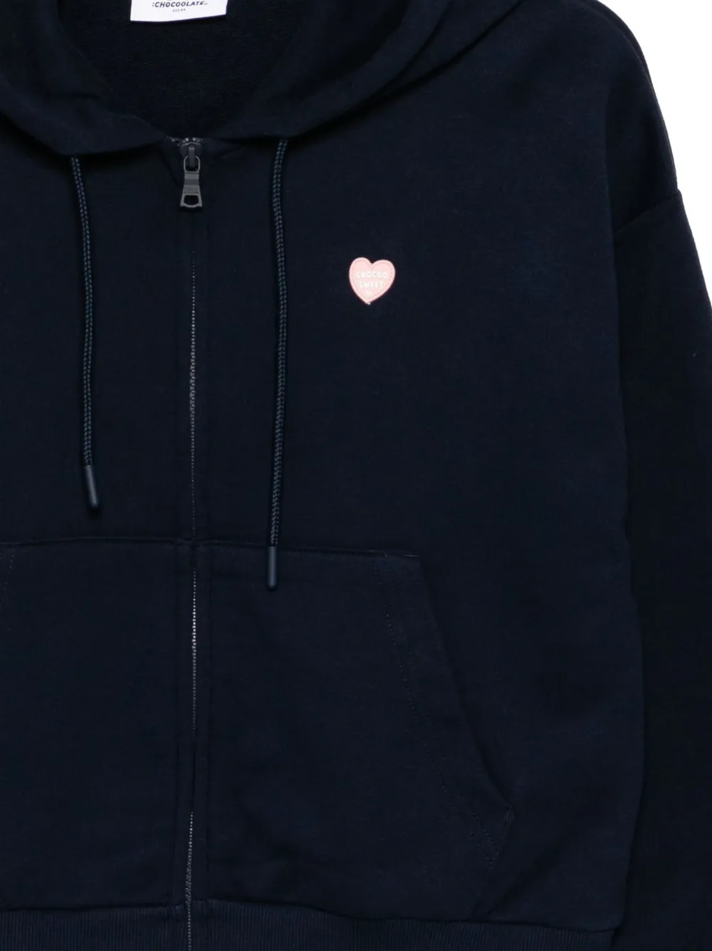 CHOCOOLATE Hoodie met logopatch Blauw
