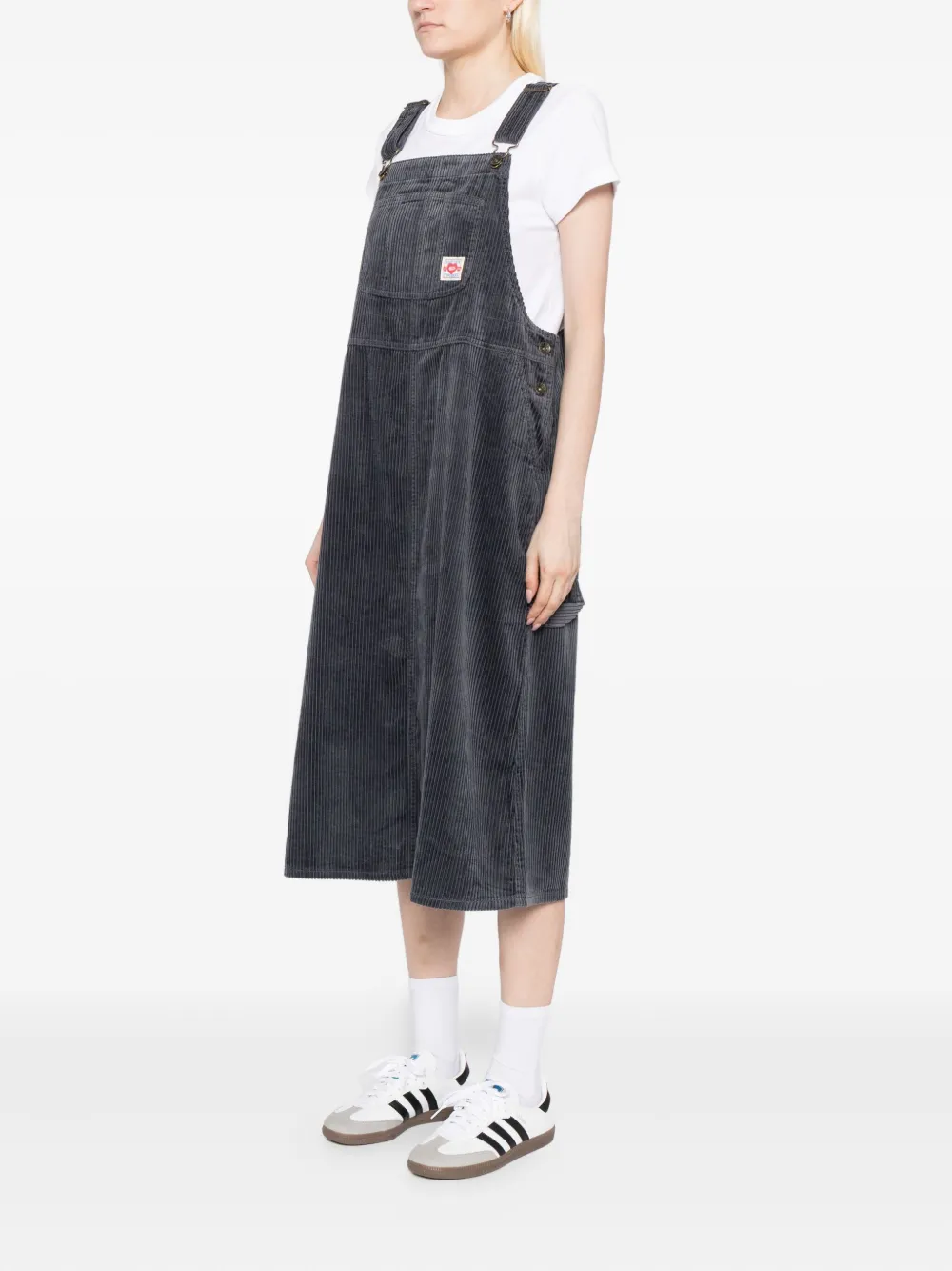 Fingercroxx Corduroy Pocket Dress In Multi