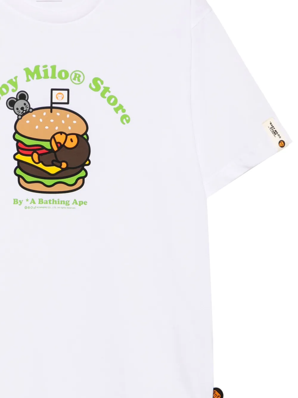 *BABY MILO STORE BY *A BATHING APE Katoenen T-shirt Wit