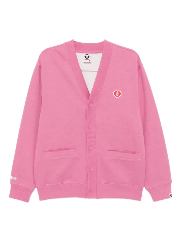 AAPE BY *A BATHING APE® ボタン カーディガン | ピンク | FARFETCH JP
