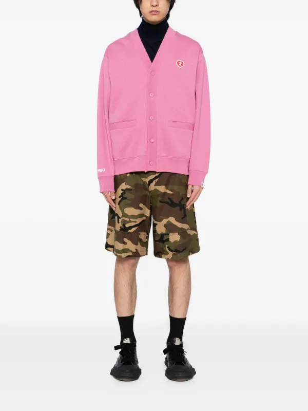 AAPE BY *A BATHING APE® ボタン カーディガン | ピンク | FARFETCH JP