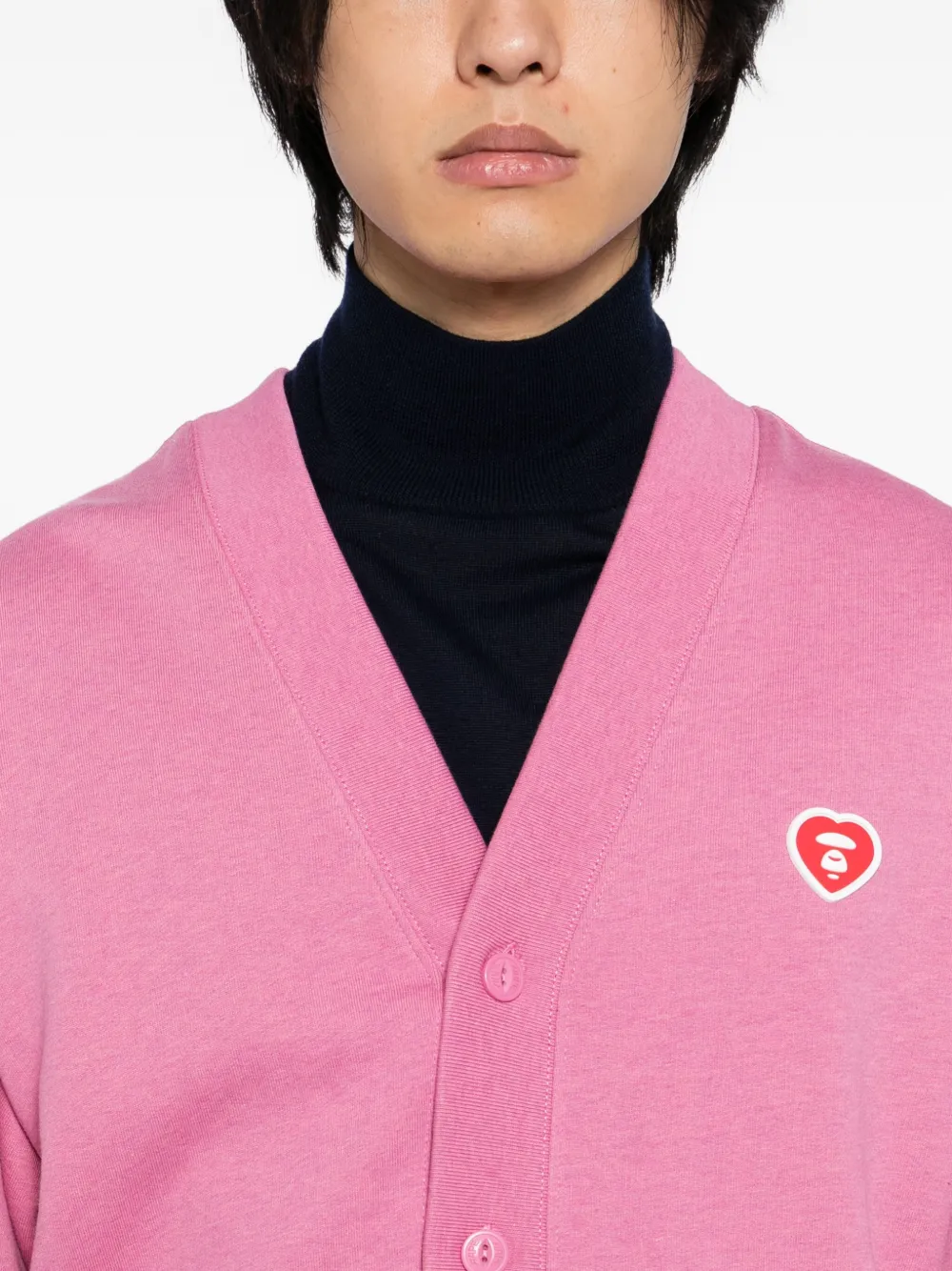 Aape By A Bathing Ape Button-up Cardigans In Pink