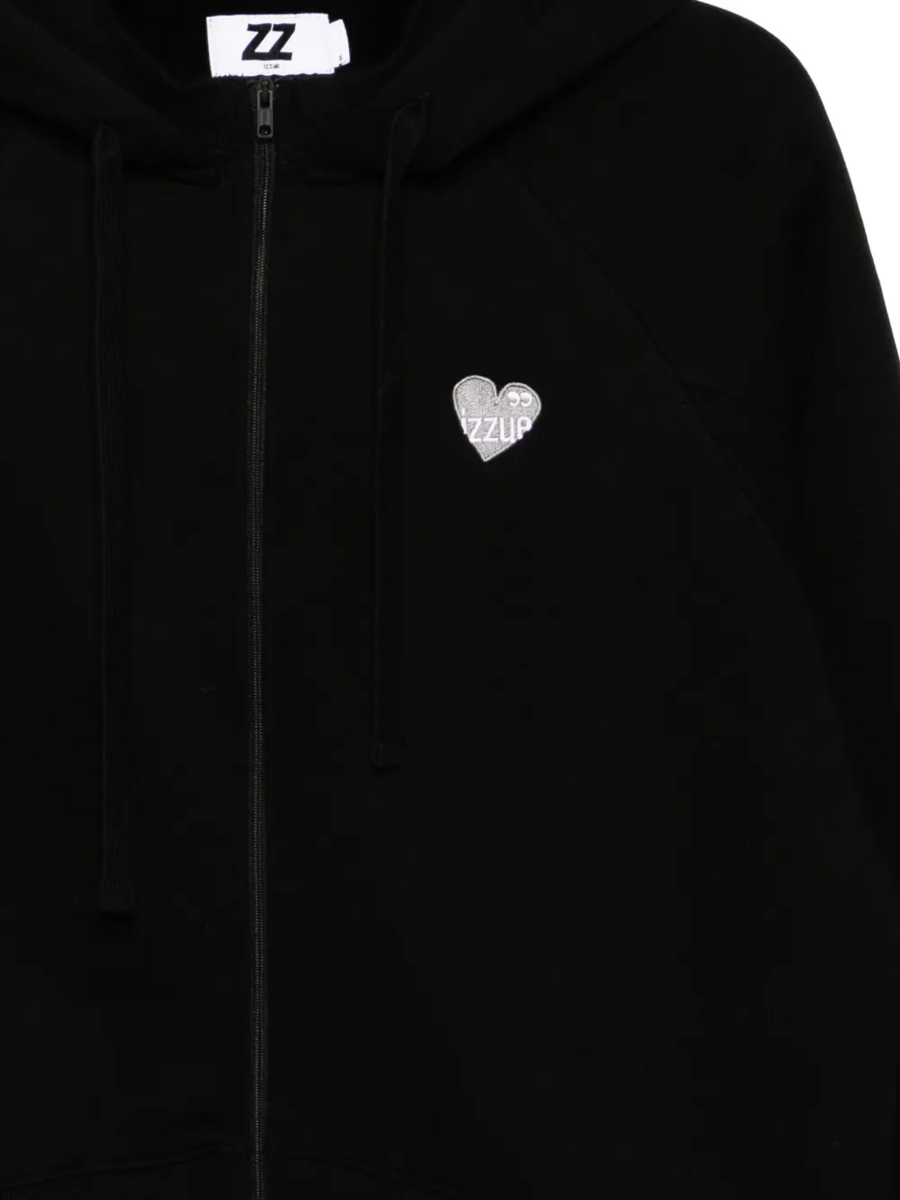 izzue Hoodie met geborduurd logo Zwart
