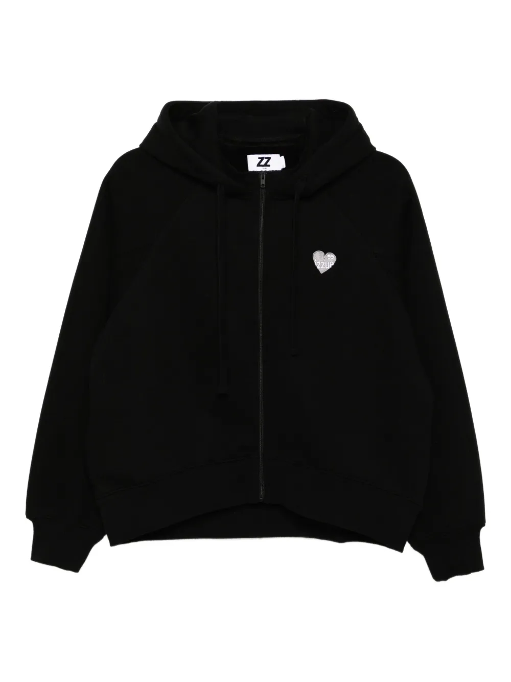 izzue embroidered-logo hoodie | Black | Image 1