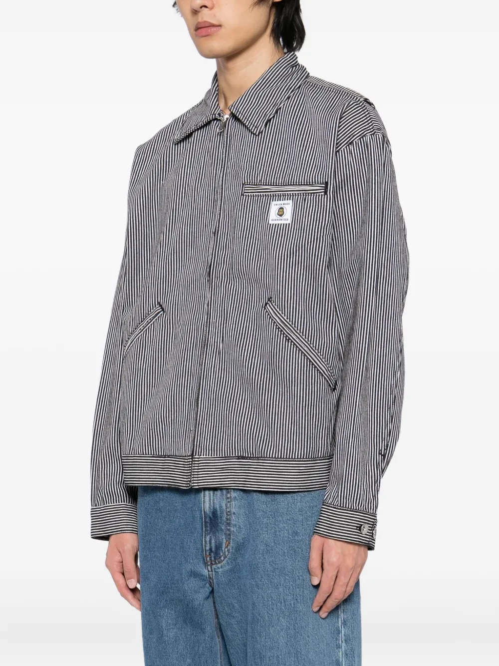 FINGERCROXX Denim jack Zwart