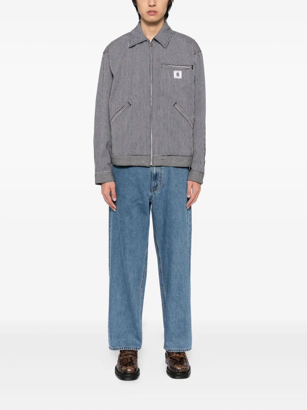 FINGERCROXX striped denim jacket | Denim Jackets | Image 2