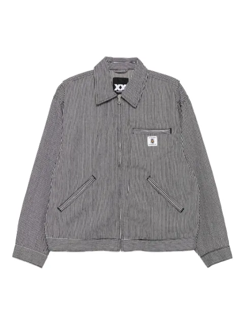 FINGERCROXX striped denim jacket