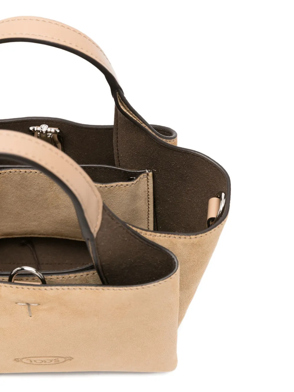 Tod's Shopper met logobedel Beige