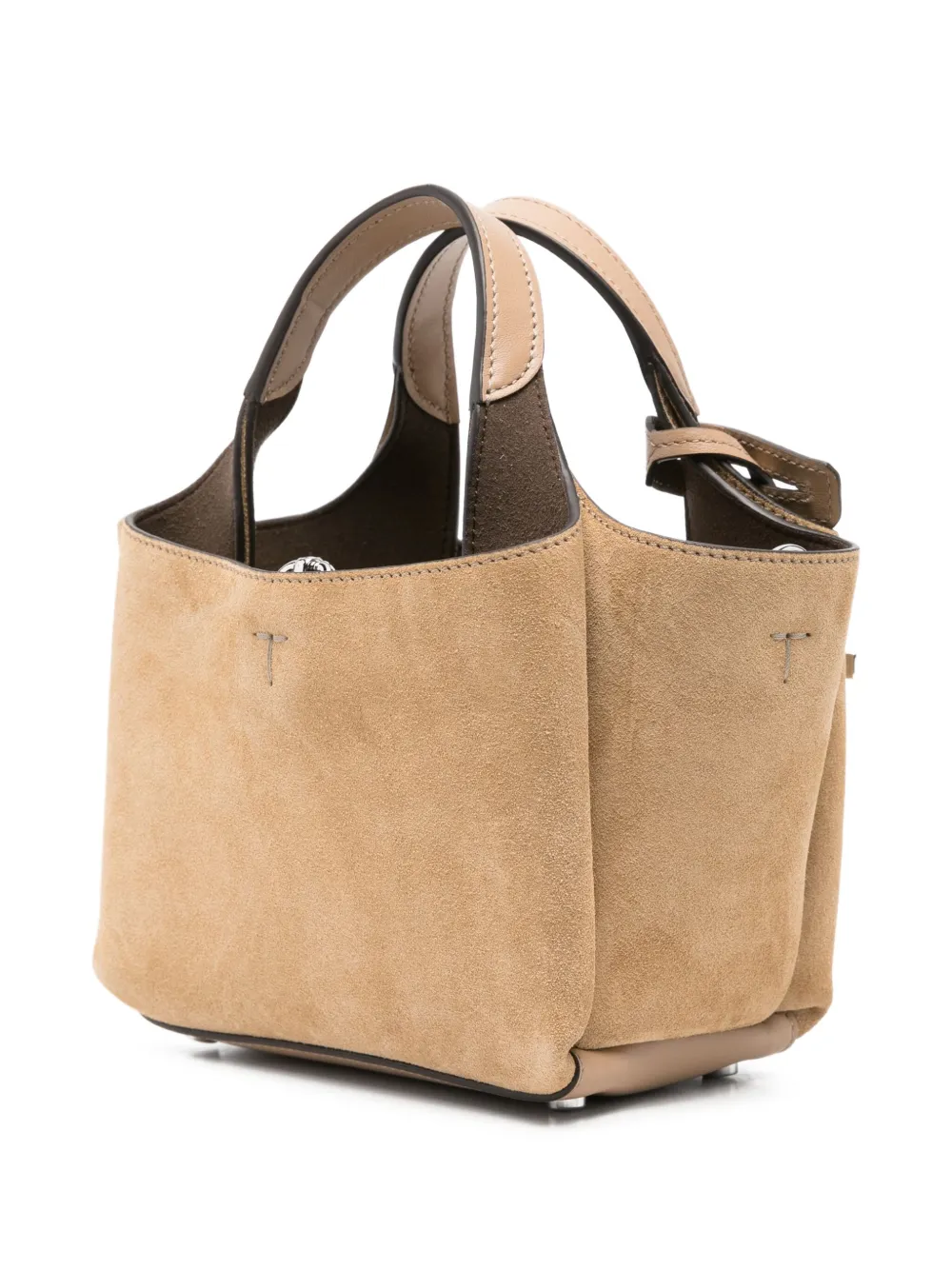 Tod's Shopper met logobedel Beige