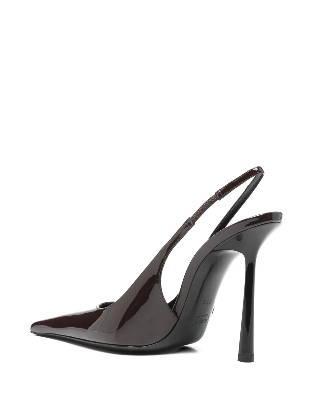 Saint Laurent 110mm Vendome slingback pointed-toe pumps Brown
