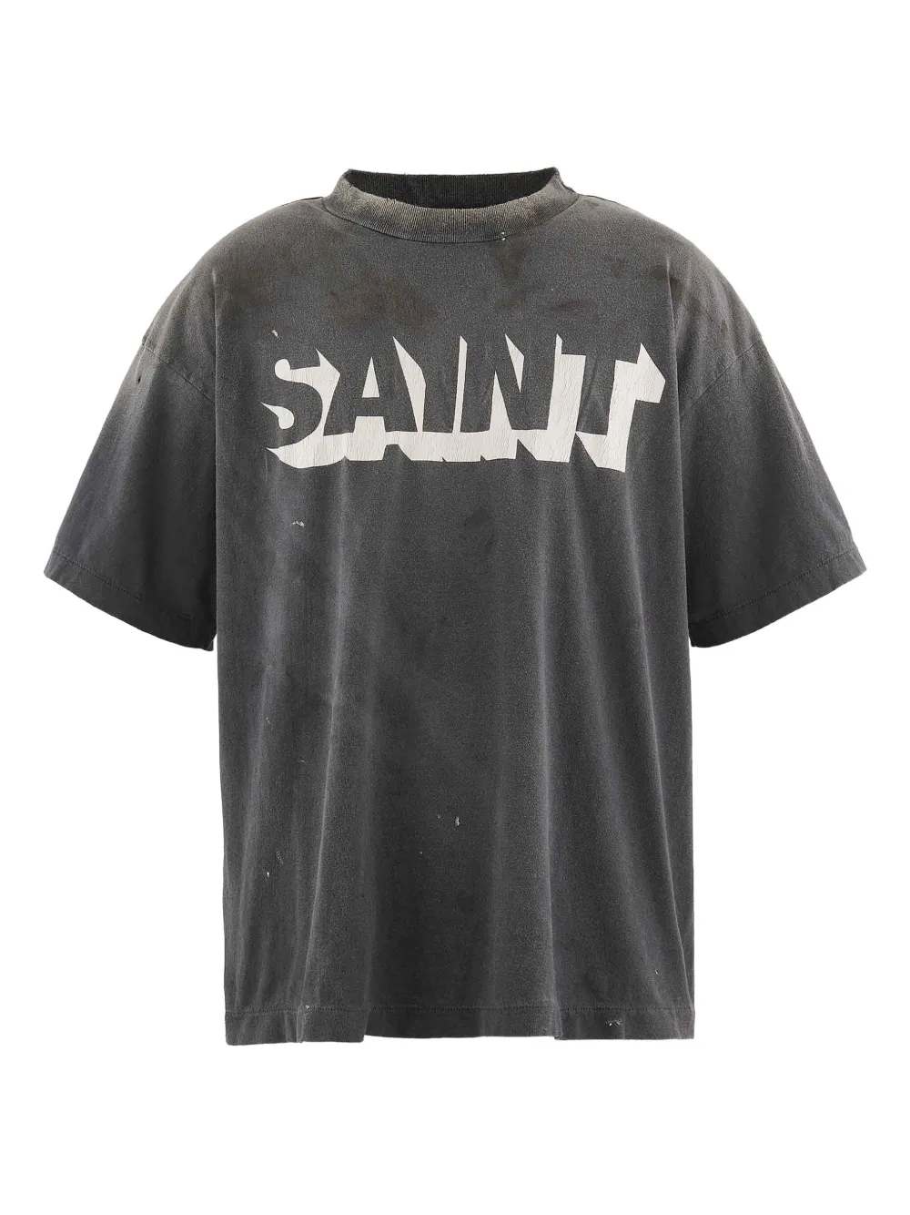 Saint Mxxxxxx Saint Graphic-print T-shirt In Black