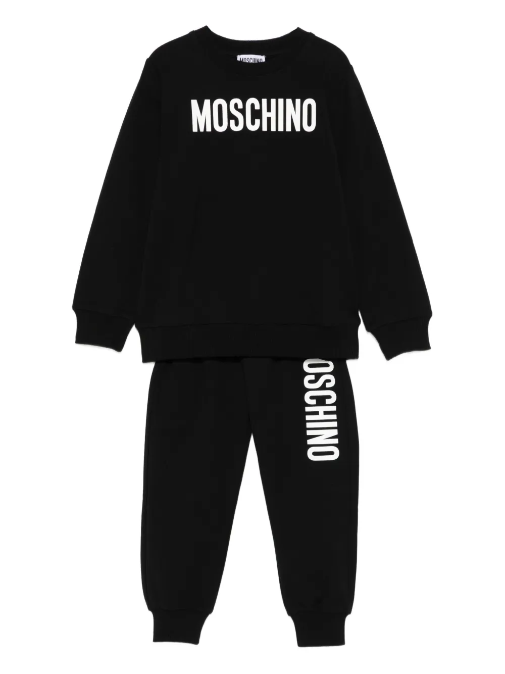 Moschino Kids Jogginganzug mit Logo-Print (2er-Set) | Schwarz | Image 1