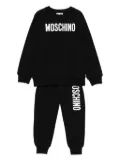 Moschino Kids logo-print tracksuit set (set of two) - Black
