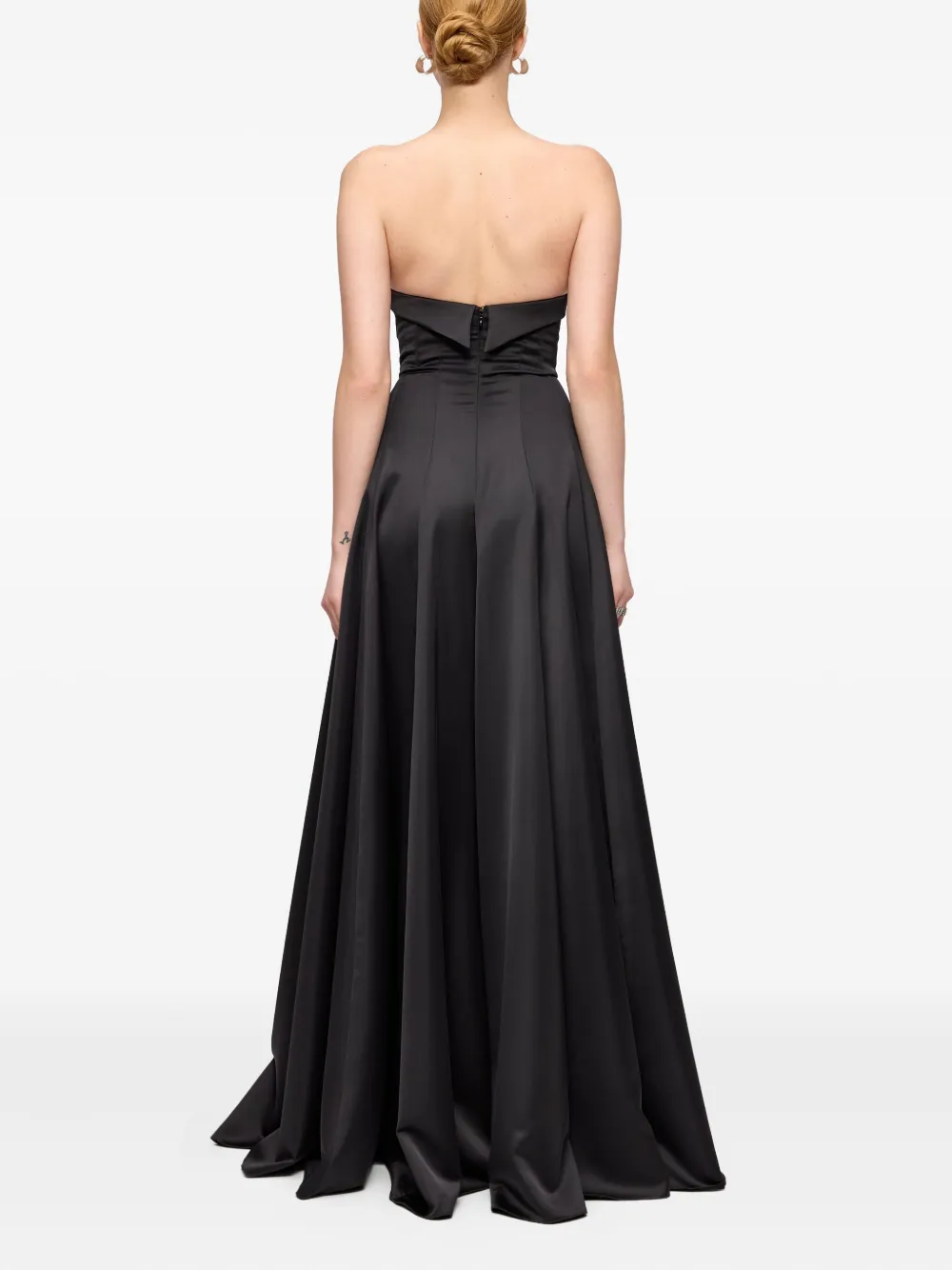 V:pm Atelier Noir Sweetheart-neckline Maxi Dress In Black