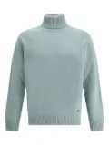BROOKSFIELD turtleneck ribbed-hem sweater - Blue