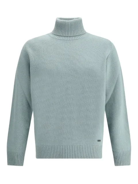 BROOKSFIELD turtleneck ribbed-hem sweater