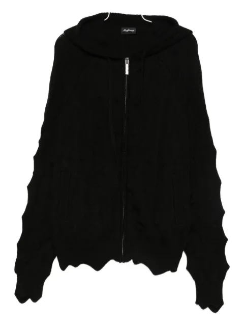 MADFRENZY Spiked zip-up hoodie