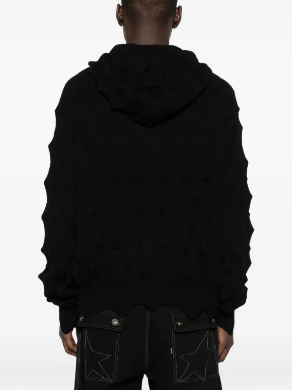 新品！ジップアップパーカー　ブラック　M CIVILIZED - ZIP UP VACUUM NECK PARKA