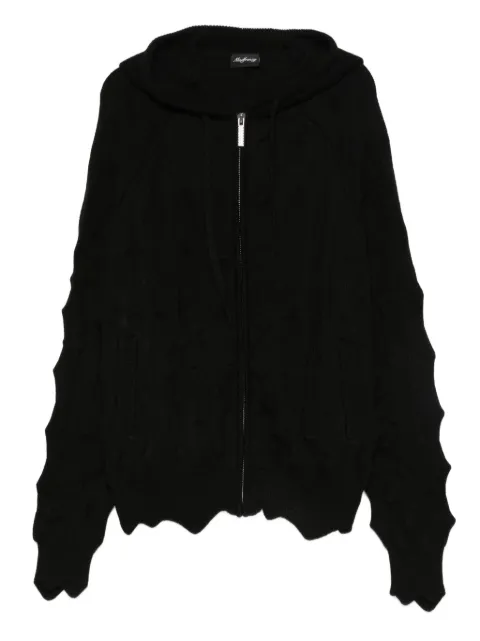 MADFRENZY Spiked zip-up hoodie