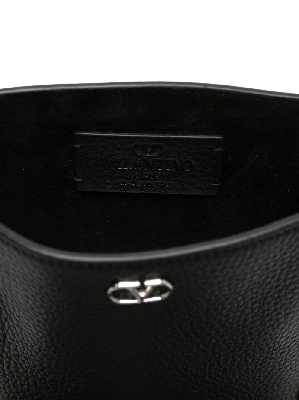 Valentino Garavani Schoudertas met franje en studs Zwart