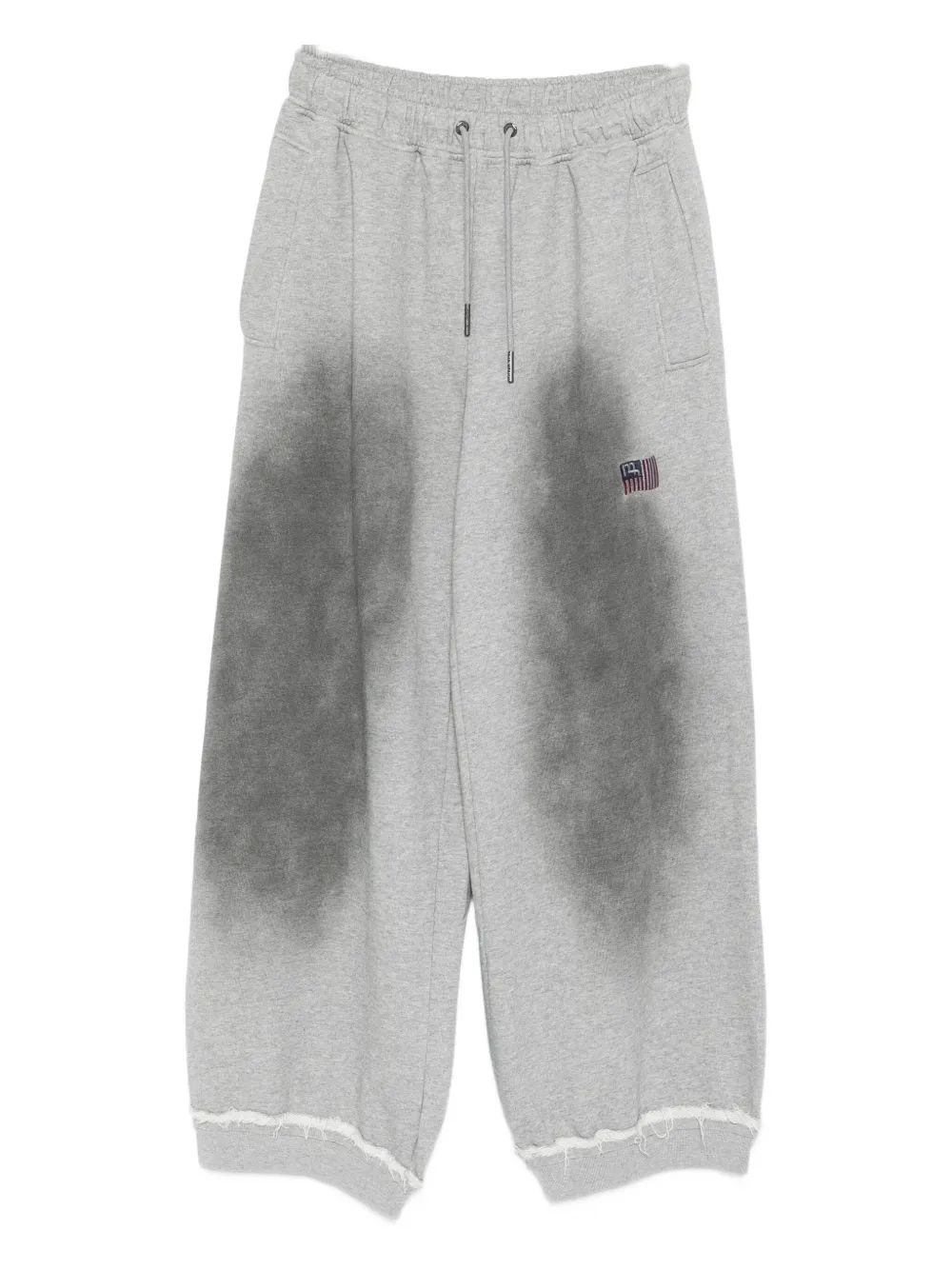 Madfrenzy Rodeo Drawstring Track Pants In Gray