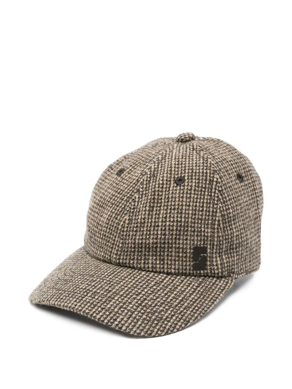 Soeur houndstooth wool cap | Brown | Image 1