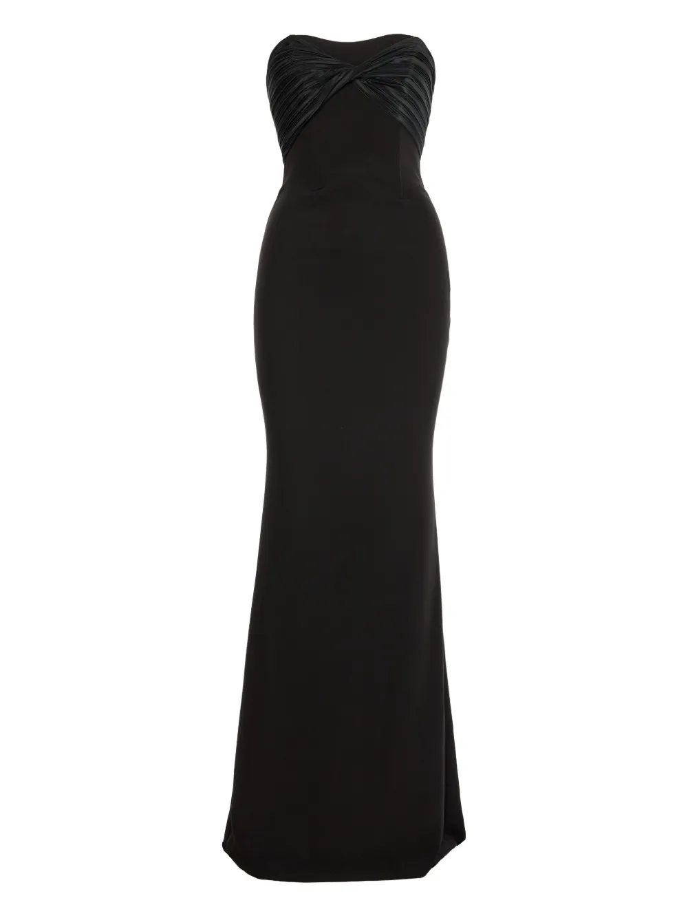V:pm Atelier Mika Strapless Maxi Dress In Black
