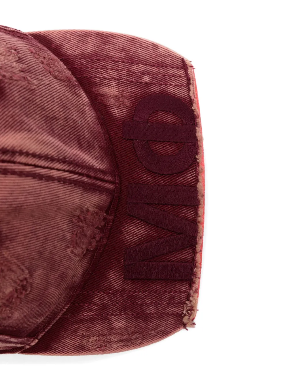 Madfrenzy Embroidered-logo Baseball Cap In Red