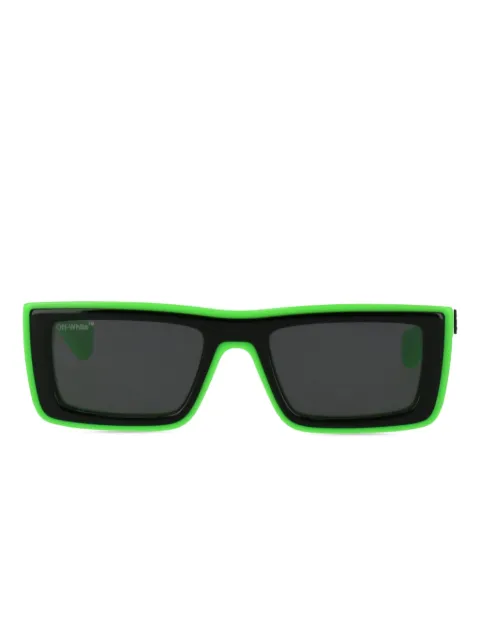 Off-White lentes de sol con armazón rectangular
