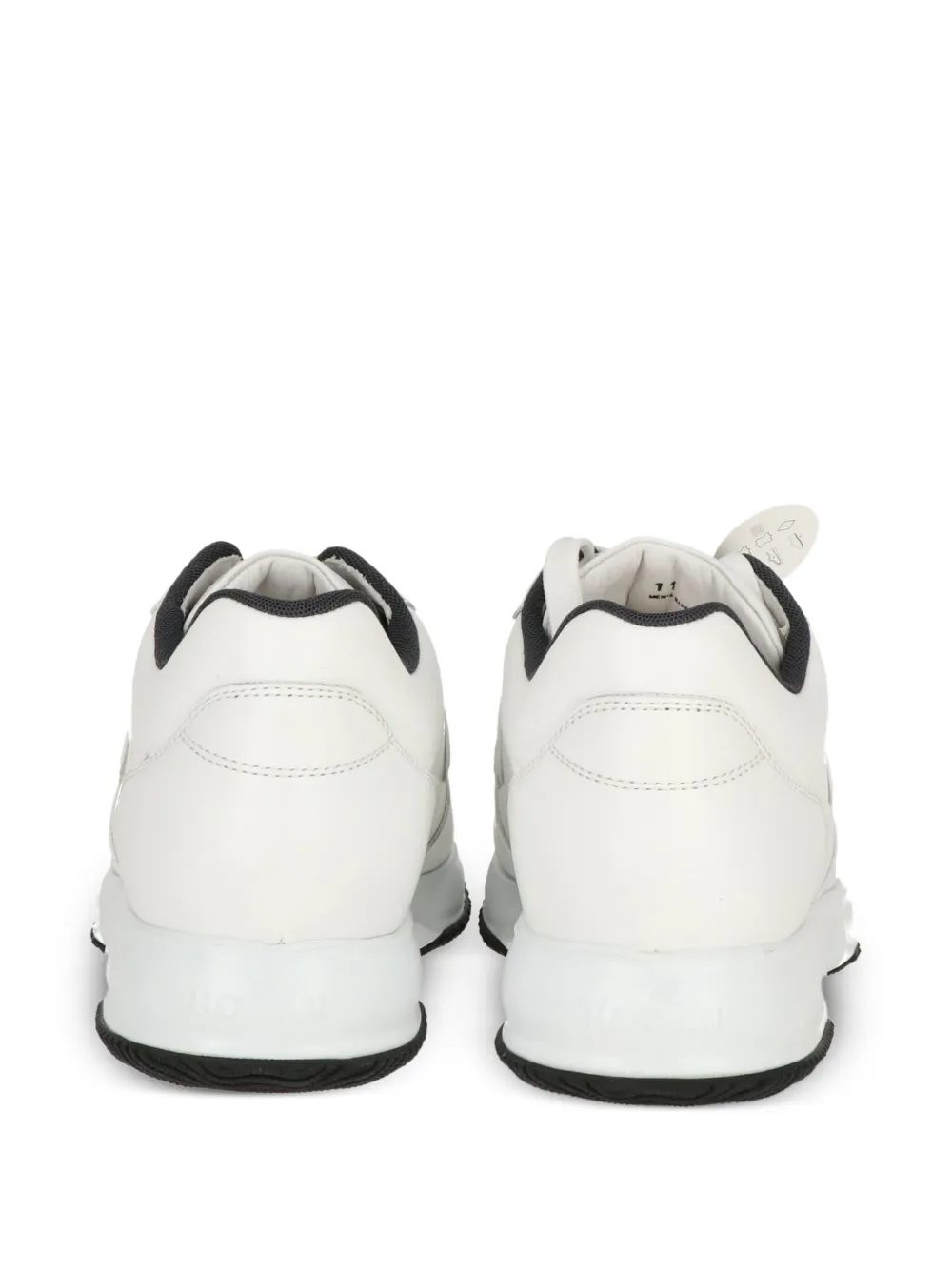 Hogan leather lace-up sneakers White