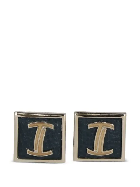 Tod's square-frame logo cufflinks