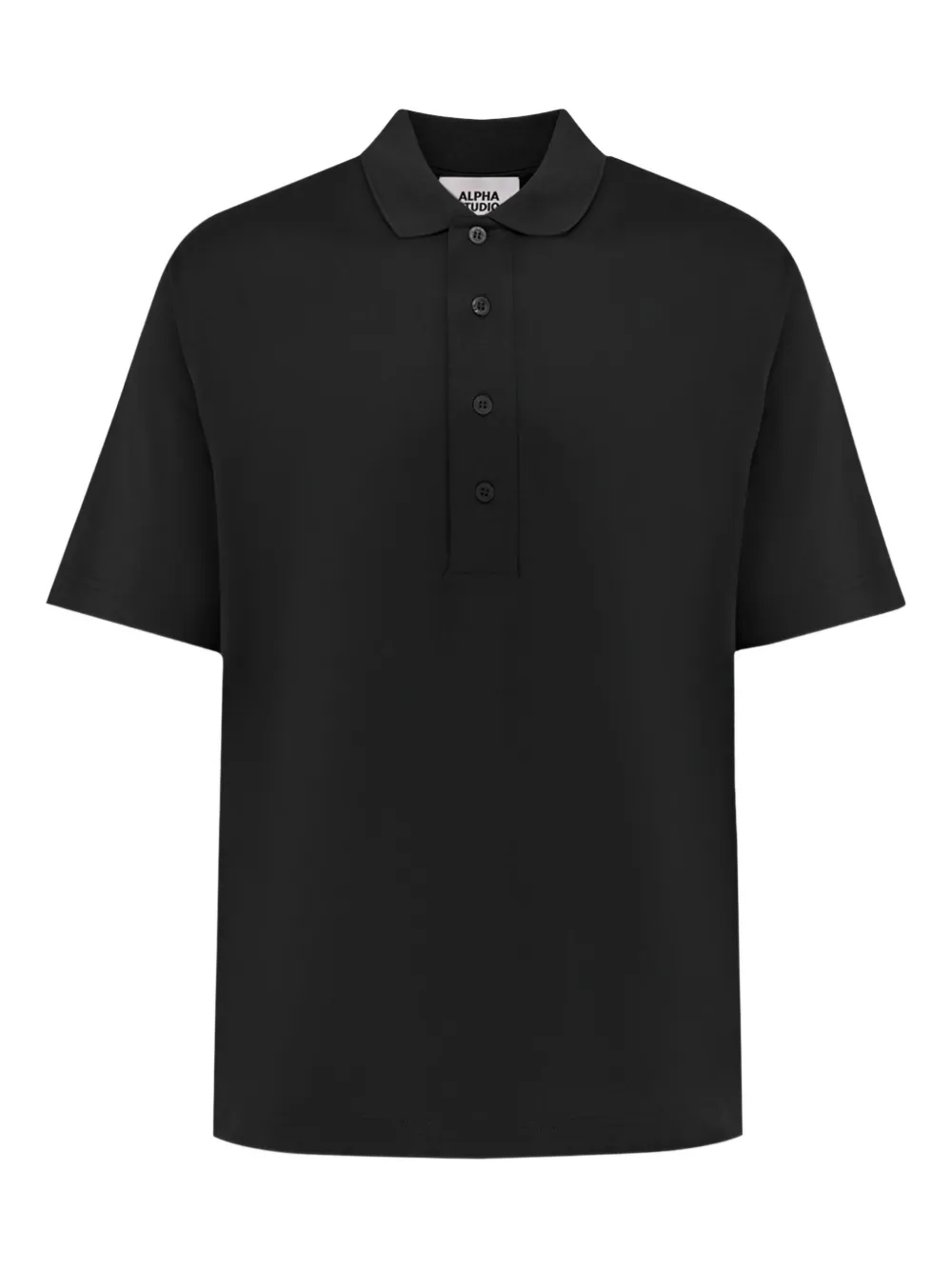 ALPHA STYLE short-sleeve polo shirt | Black | Image 1