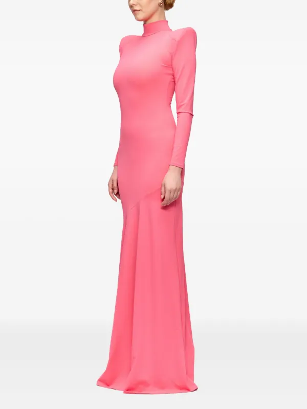 mock neck long sleeve mumu dress pink Lisa Maxi ~ Luxe Satin  Show Me Your Elevate your maternity style with our Black Ribbed Long Sleeve Square Neck Maternity Maxi Dress Gemma Mock Neck Mini Dress