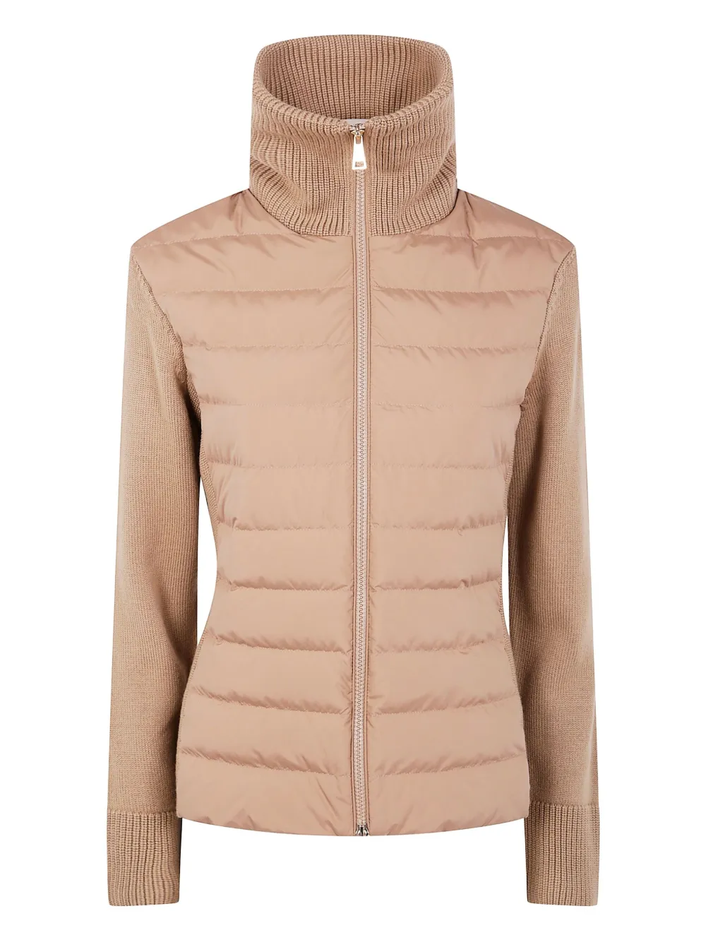 Moncler quilted knit padded jacket | Neutrals | Image 1