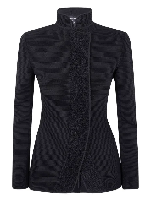 Giorgio Armani ribbed high-neck jacket