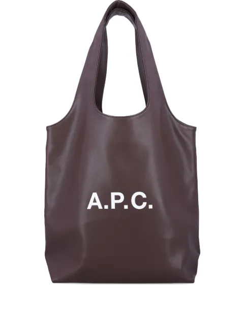 A.P.C. logo-plaque tote bag