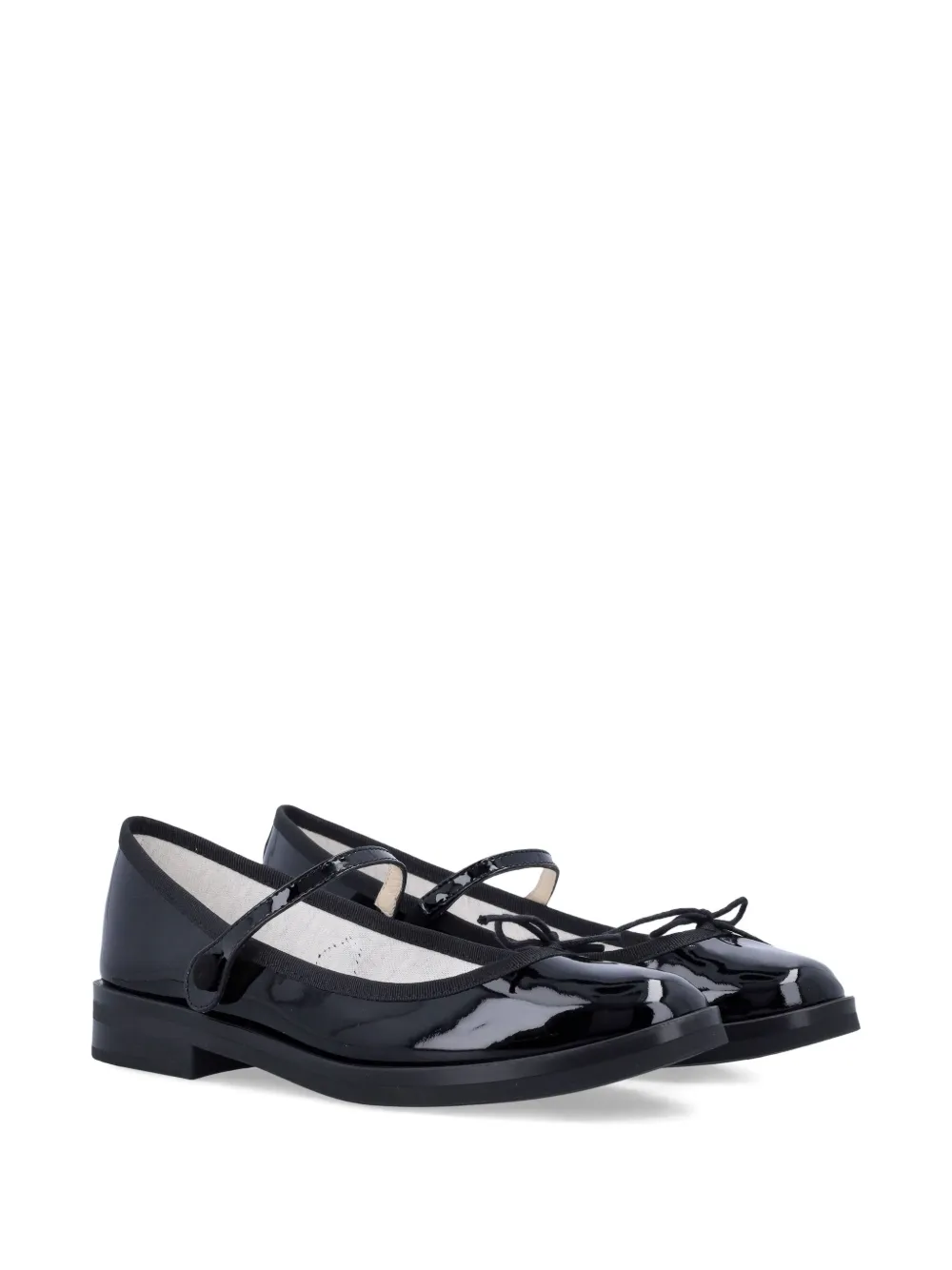 Repetto patent-leather bow ballet flats Blue