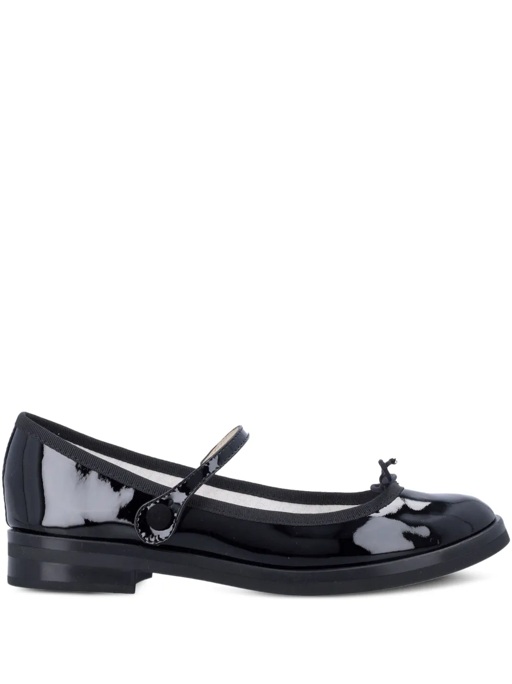 Repetto Lakleren ballerina's met strik Blauw