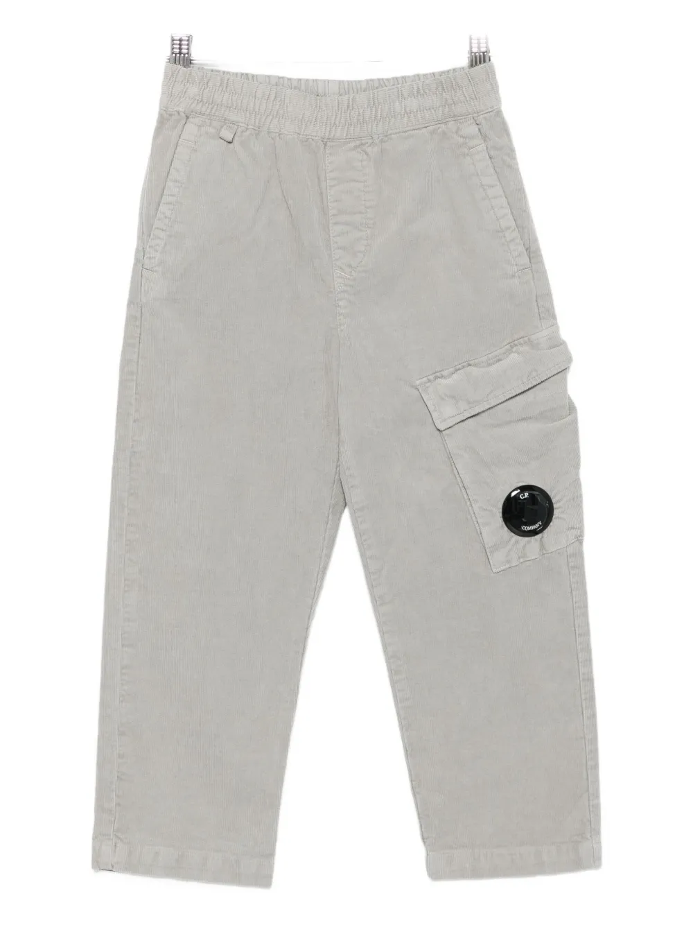 C.p. Company Pocket-detail Corduroy Trousers In Gray
